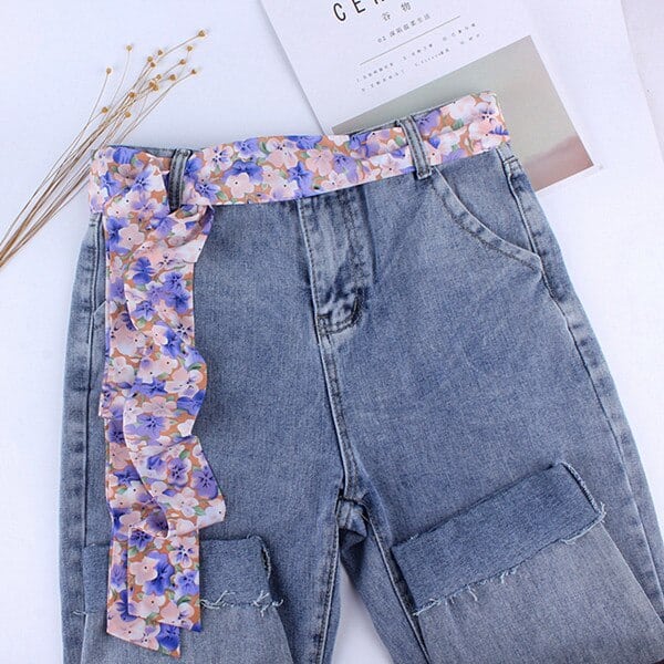 Floral Hippie Scarf Belt