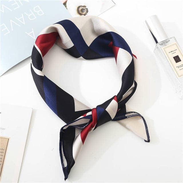 Picasso Scarf Woman Man Square White Cream Blue Red Patterned