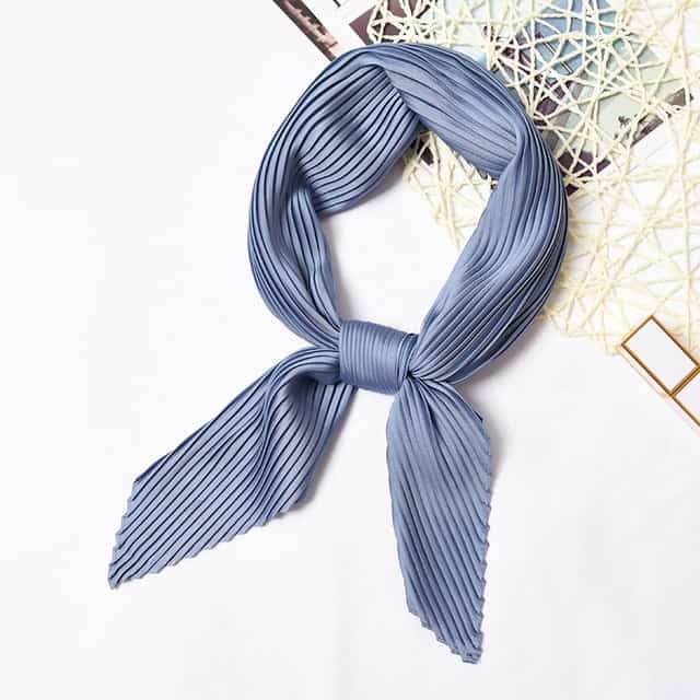 Pleated Scarf For Blue Hair