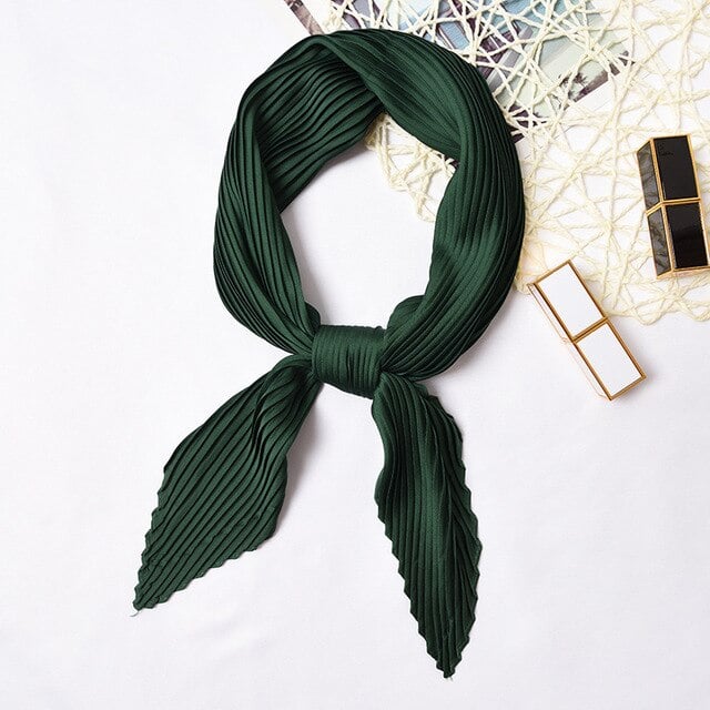 Pleated Scarf For Green Hair